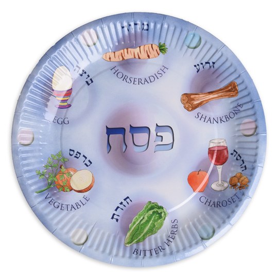Passover Paper Plates Seder Plate Design The Judaica Place